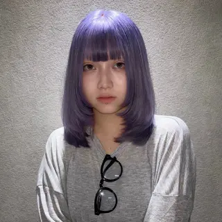 ミディアム カラー メイ ☪️のヘアスタイル