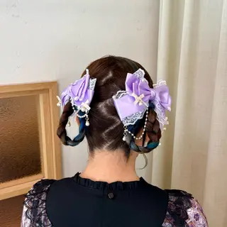 ロング ヘアアレンジ 褒められヘアメイク /‎ボブ女子🐶みおのヘアスタイル