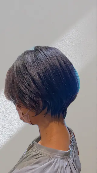 ショート 恵比寿韓国レイヤー× 艶透明感カラー大場のヘアスタイル