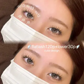 マツエク・マツパ 束感、LEDエク/ inoue🪿🧺のマツエク・マツパデザイン
