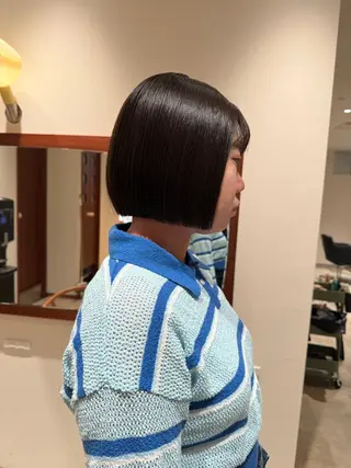 ショート 髪質改善/美髪矯正/ 小顔ボブNANAのヘアスタイル