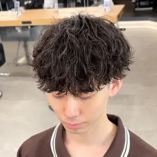 カラー メンズ専門/パーマ 特化/札幌⚡️のヘアスタイル