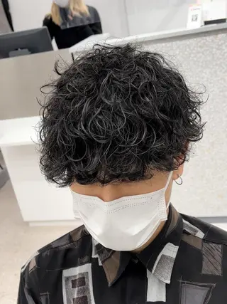 メンズ 🍐シャドウパーマ メンズ特化/守岡🍐のヘアスタイル