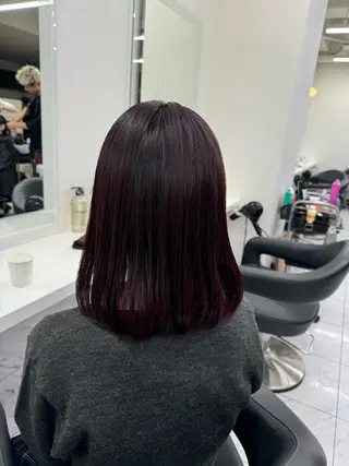ミディアム カラー パーマ ヘアアレンジ メンズ キッズ 韓国系🇰🇷🩶 艶暗髪/MEIのヘアスタイル