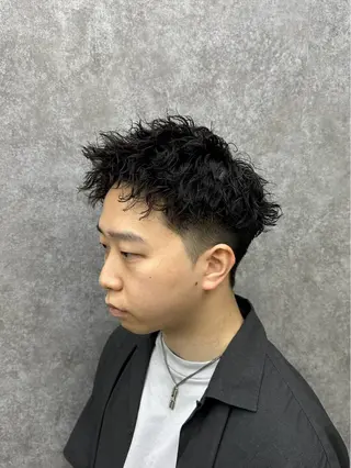 パーマ メンズ センターパート特化 🌹RIO🌹のヘアスタイル