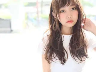 ロング 近藤 和輝のヘアスタイル