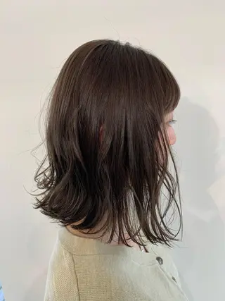 ミディアム カラー パーマ ヘアアレンジ 加藤 綾華のヘアスタイル
