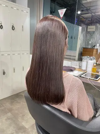 ロング カラー パーマ ヘアアレンジ メンズ キッズ ネイル マツエク・マツパ アイブロウ 透明感カラー・レイヤ ー🎀amika🎀のヘアスタイル