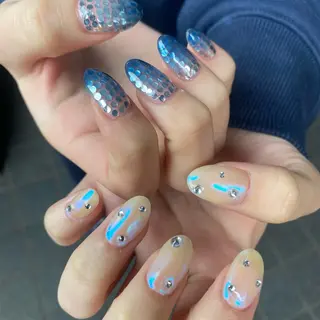 メンズ ネイル akari✨千葉駅 デザイン、メンズ🪐のネイルデザイン