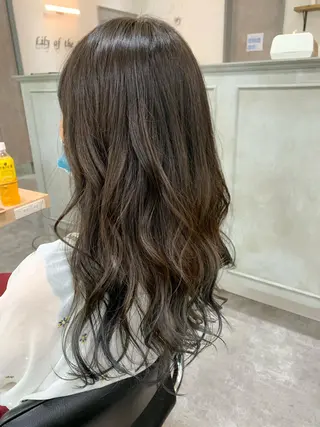 ロング カラー 髪質改善🩵艶髪 ストレート🩵山口のヘアスタイル