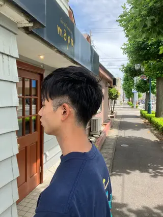 ショート メンズ 佐藤 悠生 メンズパーマ.カットのヘアスタイル