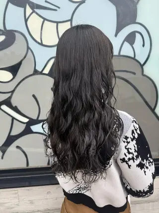 セミロング 🌿朝5分でお洒落 パーマスタイル🌿のヘアスタイル