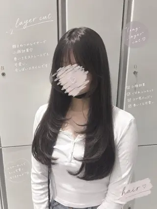 ロング boss 紗羽のヘアスタイル
