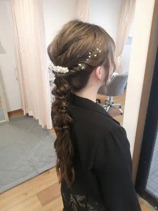ヘアアレンジ ヘアセット天神駅直結 jrメンバーJUNのヘアスタイル