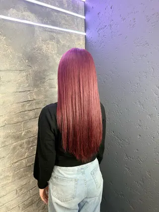 ロング NANA💎やわらか 透明感ダブルカラーのヘアスタイル