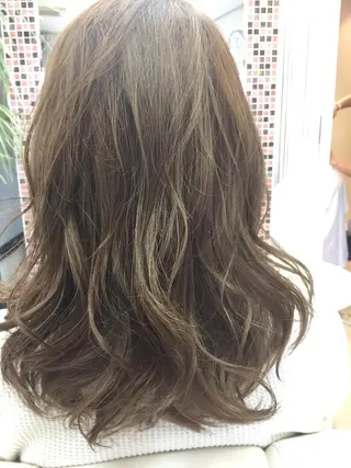 セミロング カラー 桐谷 一史のヘアスタイル