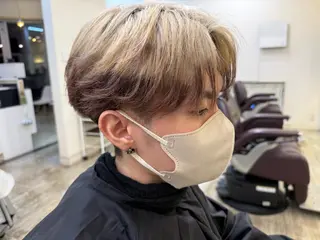 カラー メンズ 永井 天斗のヘアスタイル