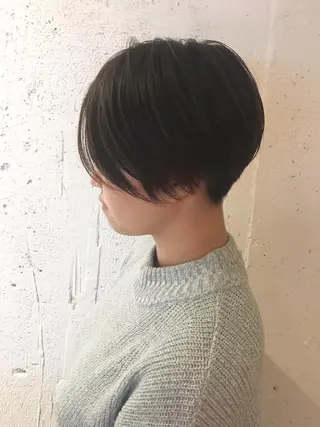 ショート シノザキ/薬院/ボブ /メンズパーマのヘアスタイル