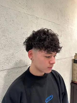 ミディアム 澁谷 創磨のヘアスタイル