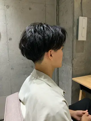 メンズ 曲がる縮毛矯正 韓国風/渡部純生のヘアスタイル