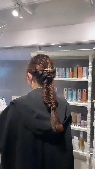 ミディアム ヘアアレンジ CreBiA🎀 ayaのマツエク・マツパデザイン