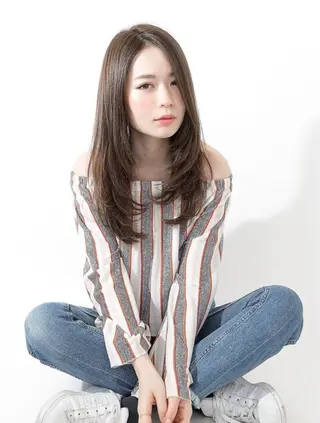ロング ⭐︎BORDER⭐︎ ⭐︎Hitomi⭐︎のヘアスタイル
