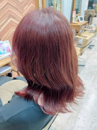 ミディアム Shun 透明感カラ ー/似合わせカットのヘアスタイル