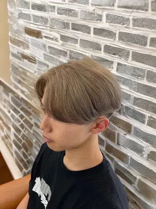 カラー メンズ フェザーパーマメンズ ピンパーマ京都駅前のヘアスタイル