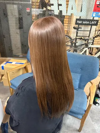 ロング カラー 剣太郎カットモデル 10㎝カット募集中のヘアスタイル
