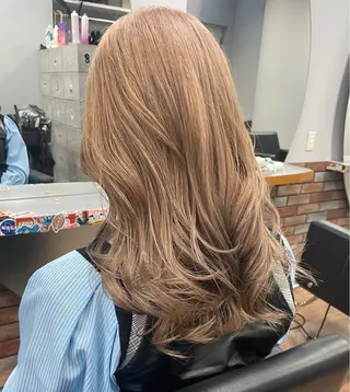 ロング 艶髪/ブリーチカラー 蓮のヘアスタイル