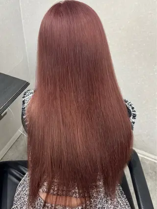 ロング カラー ケアブリーチ🥣 縮毛矯正Ryokoのヘアスタイル