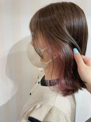 ミディアム カラー newi梅田🫧韓国 ヘア🫧sakiのヘアスタイル