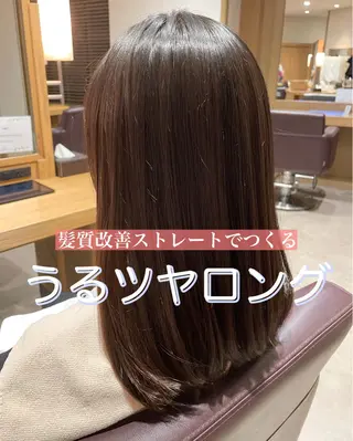 ミディアム 韓国風パーマ❁ fu-ka❁艶カラーのヘアスタイル