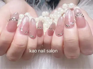 ネイル kao nail マグネット/長さだしのネイルデザイン
