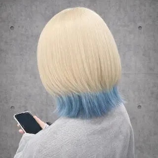 ショート カラー ✨ブリーチ支持No1 複雑履歴修正/舘岡のヘアスタイル