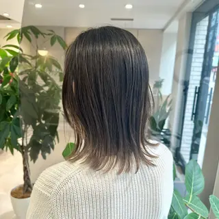 ミディアム カラー 透明感カラー🌿 グレージュ🐺陽介のヘアスタイル