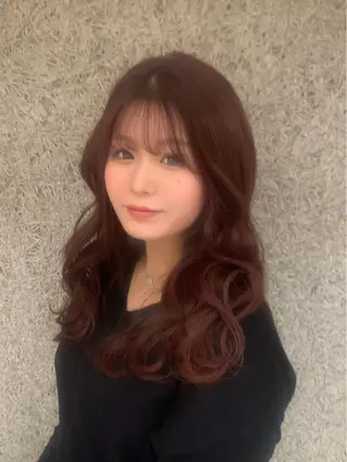 ロング カラー 浅野 順一のヘアスタイル