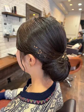 ロング ヘアアレンジ 丹 由佳のヘアスタイル
