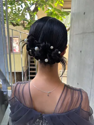 セミロング ヘアアレンジ yuuna/ レイヤーカット🎀のヘアスタイル