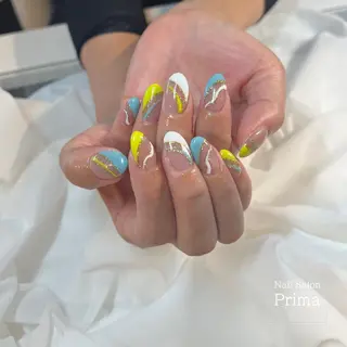 ミディアム ネイル SalonPrima 西院Nail&Eyeのネイルデザイン