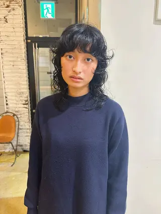 セミロング パーマ 🌈村松滉太髪質改善 レイヤーカット🌈のヘアスタイル