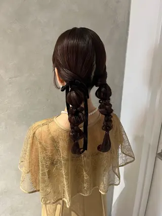 ロング ヘアアレンジ 🧸秋田 百菜🧸のヘアスタイル