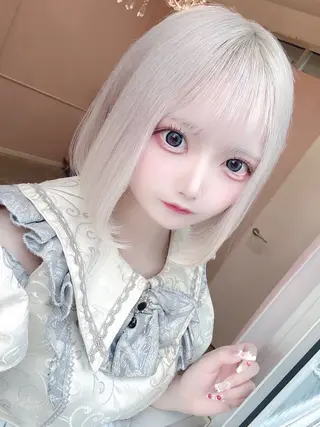 ミディアム カラー ハイトーンエクステ 🎩カズキ🎩のヘアスタイル