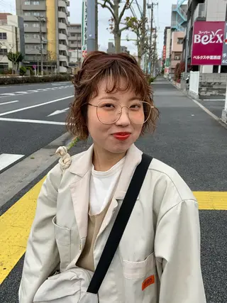 ショート カラー ヘアアレンジ 🌿子池おりえ 🌿のヘアスタイル