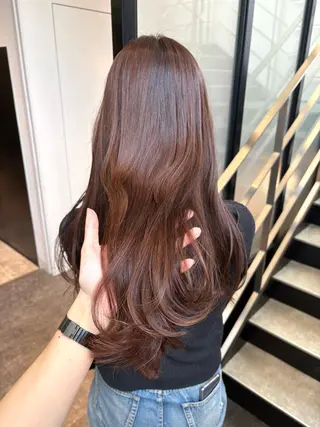ロング カラー mao ｜ 柔らか艶カラー🫧のヘアスタイル
