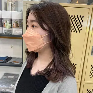 ミディアム SUNC/🤎 オオクマ　カナエ🤎のヘアスタイル