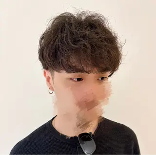 ショート パーマ メンズ メンズ/韓国風 RIKIYAのヘアスタイル