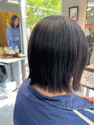 ミディアム 佐藤 慧のヘアスタイル