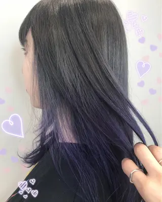 セミロング カラー 新宿駅近♡個室 ♡関口三都季🌜のヘアスタイル