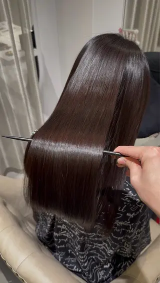 セミロング 福山髪質改善| 三宅星哉のヘアスタイル